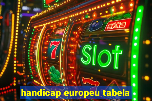 handicap europeu tabela